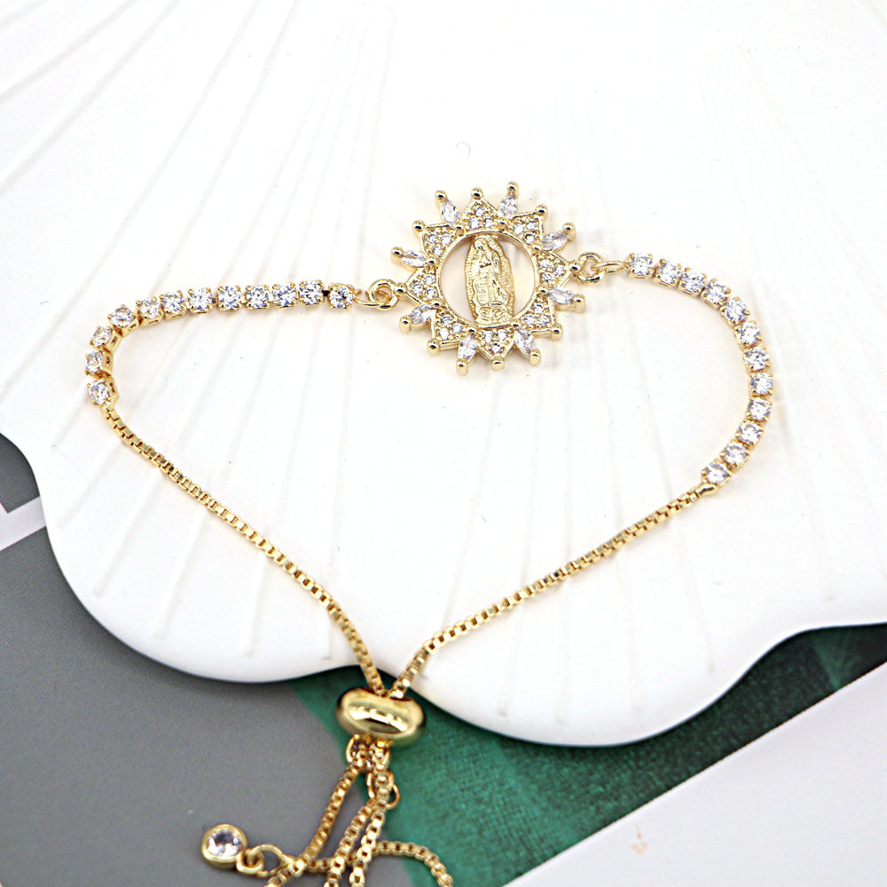 Wholesale Copper Micropaved Zirconia Bracelet