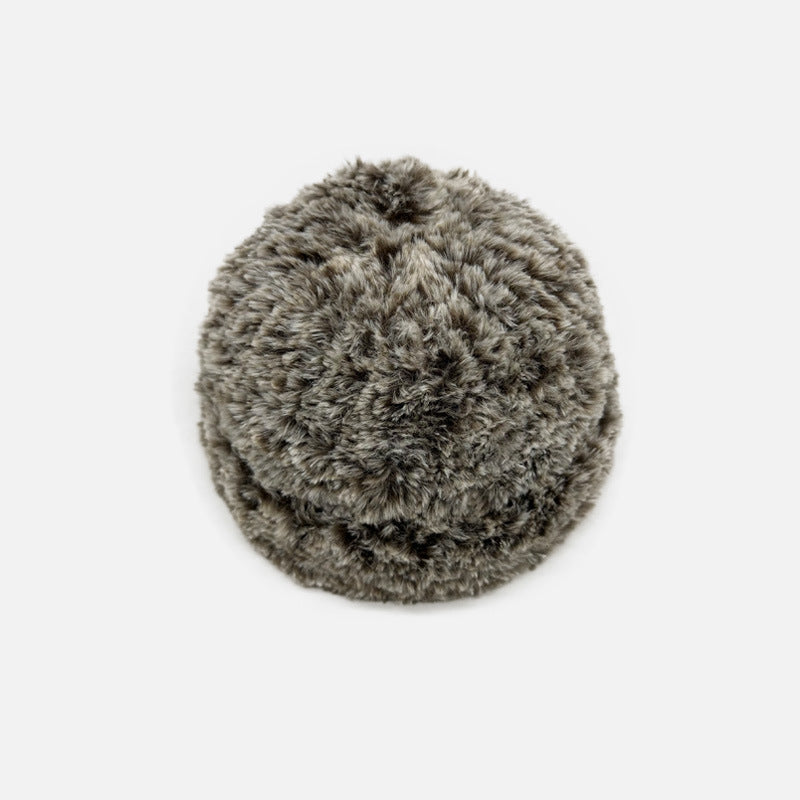 Wholesale Gradient Faux Fur Wool Plush Hat