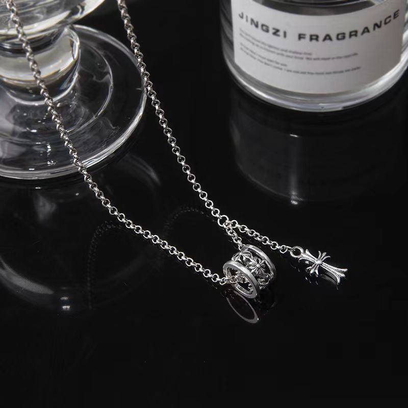 Wholesale Cross Ring Pendant Clavicle Necklace