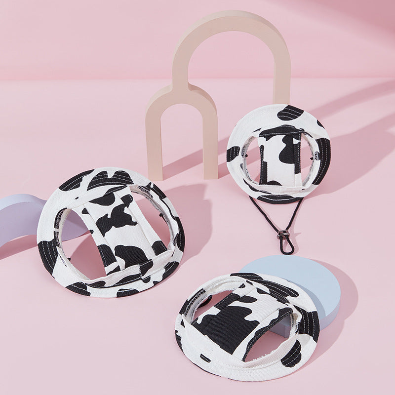 Wholesale Cotton Cow Pet Hats
