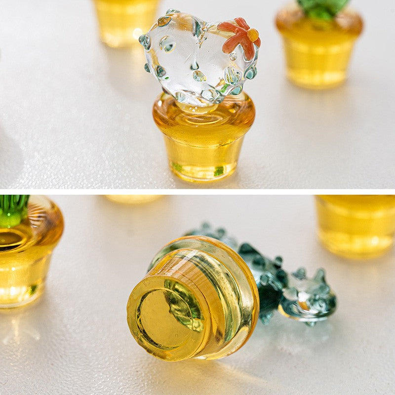 Wholesale Cactus Succulent Simulation Plant, Glass  Ornaments