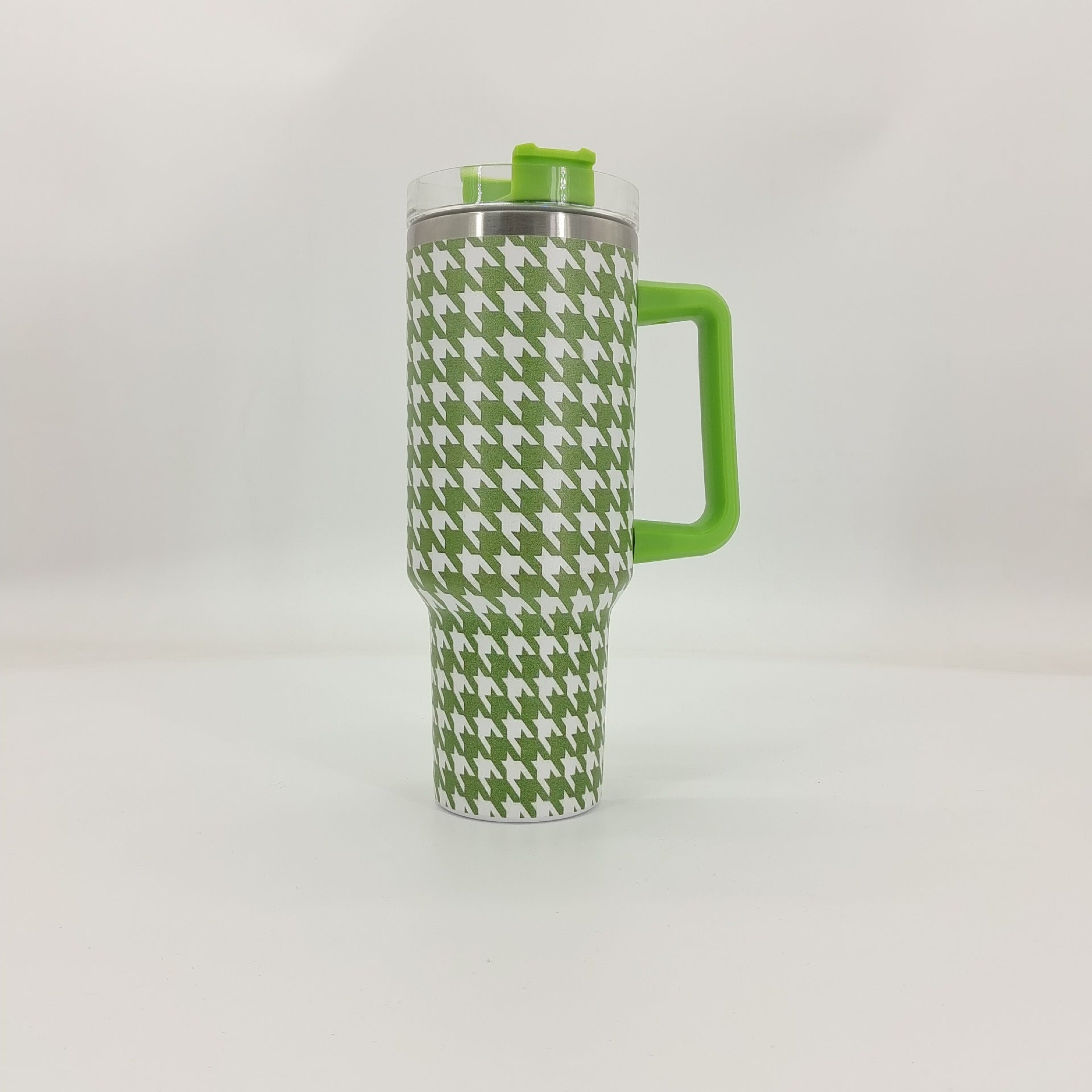 Wholesale Tumbler Qianniao Grid Double-layer Stainless Steel Large Capacity Ice Bullies Cup