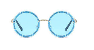 Wholesale Metal Chain Frameless Versatile Sunglasses