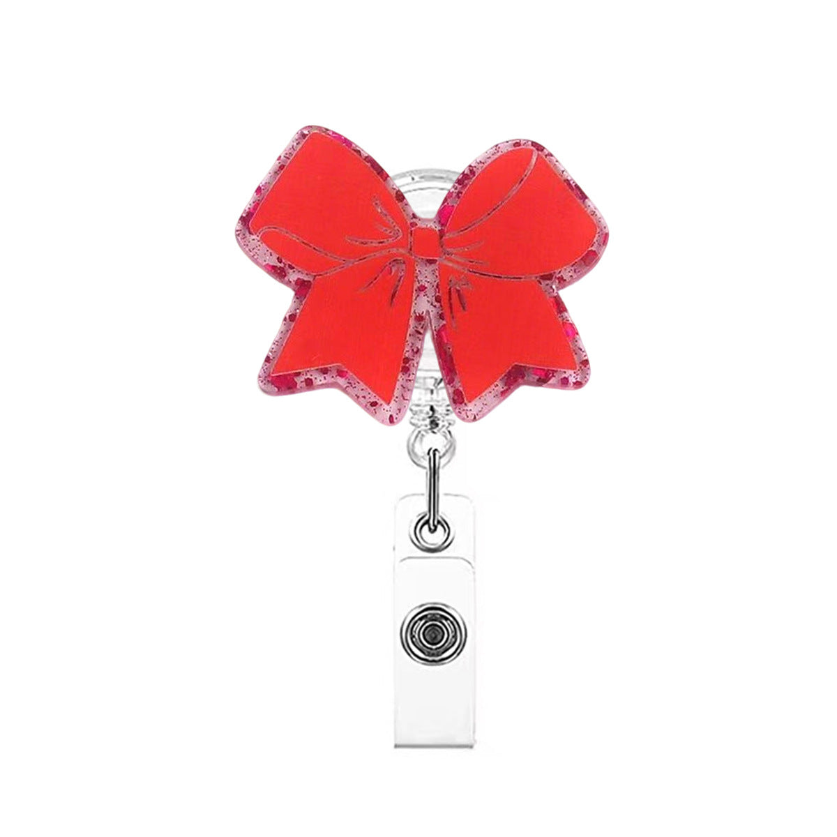 Wholesale Christmas Colored Bow Badge Reels