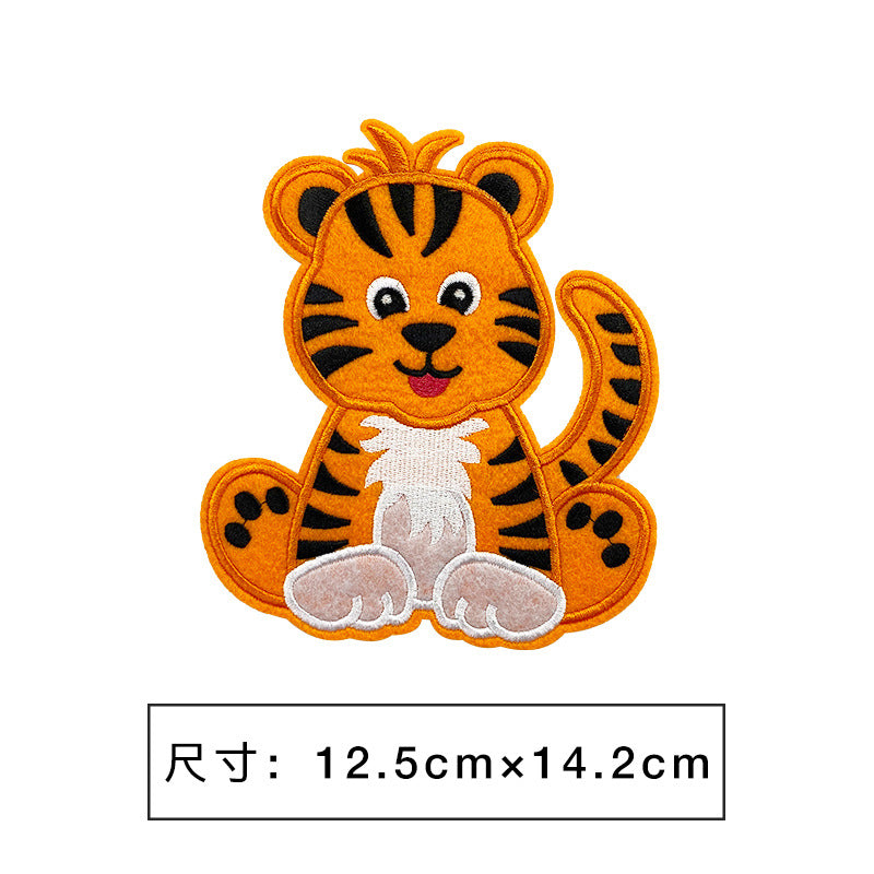 Wholesale Cartoon embroidery clothing decoration large patch cloth stickers