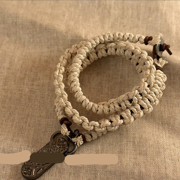 Wholesale Cowhide Woven Bohemian Style Bracelet