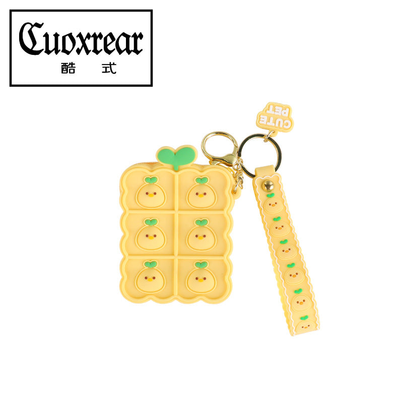 Wholesale Cartoon Silicone Decompression Coin Purse Keychain