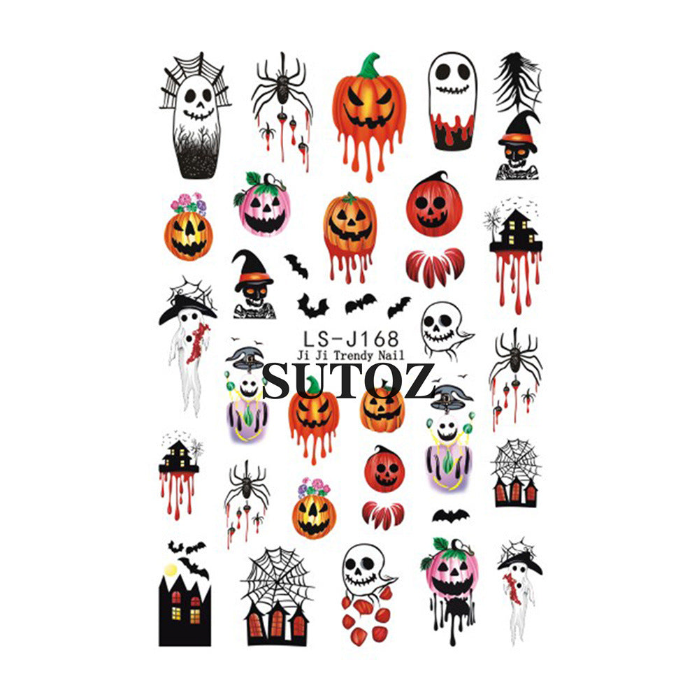 Wholesale 3pcs/pack nail art stickers cartoon cute nail stickers
