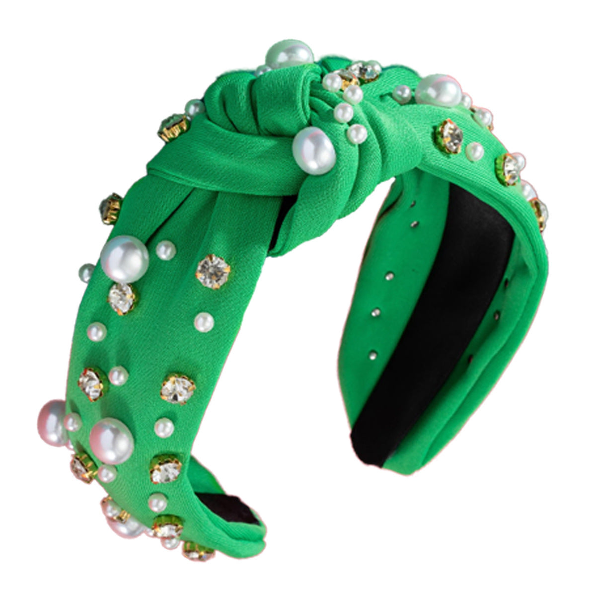 Wholesale new headband women's pearl knotted fabric headband fashion simple temperament headband hair accessories