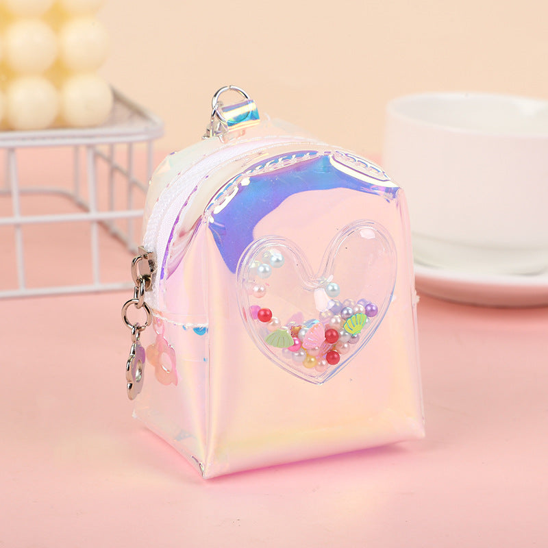 PVC al por mayor PVC 2023 New Transparent Kids School Bag Coin Purse