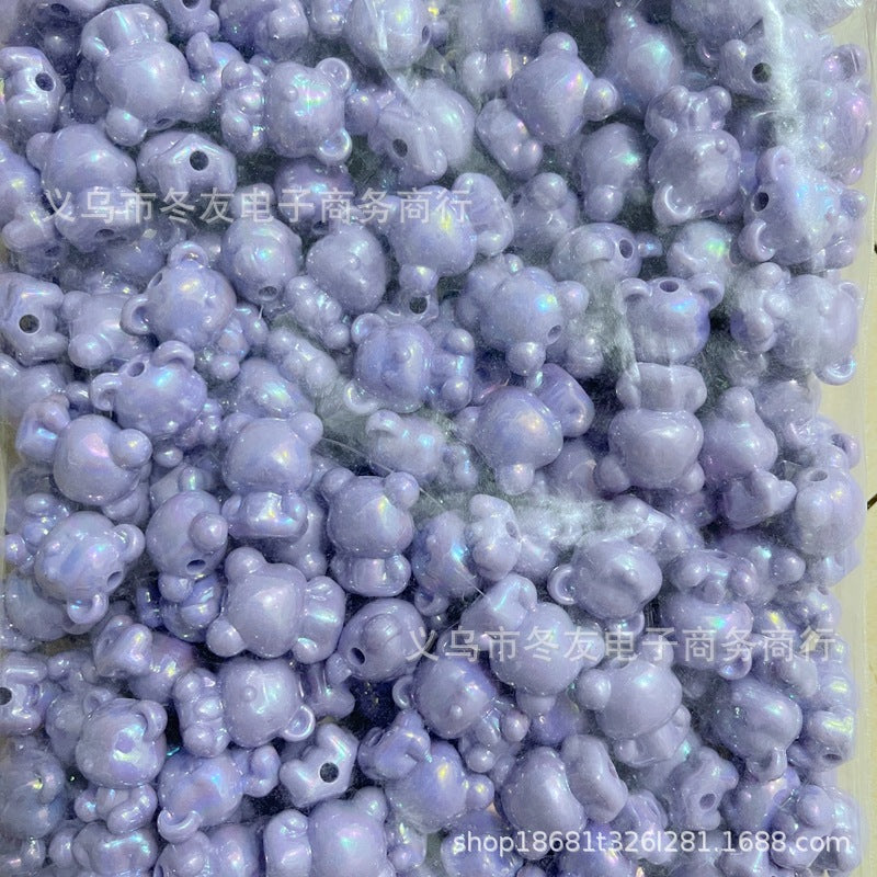 Wholesale 20pcs/pack Acrylic  Vertical Hole Beaded Pen DIY Acrylic Beads