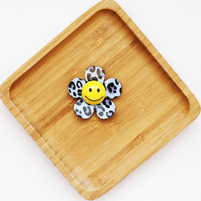 Wholesale 10pcs Black and White Plaid Leopard Print DIY Accessories