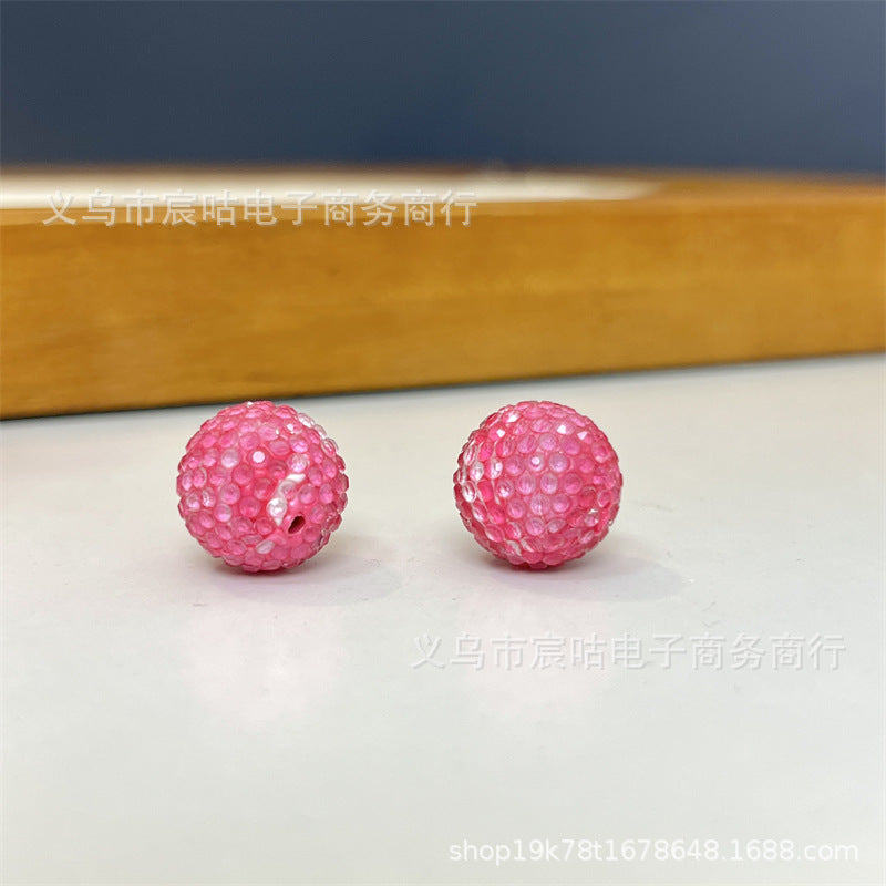 Wholesale 10pcs colored gradient clay Crystal Beads