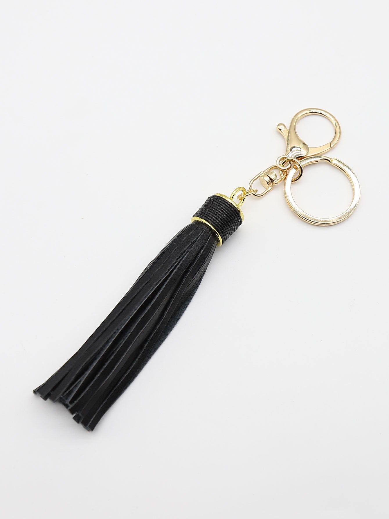Wholesale Wax line alloy gift leather tassel car key chain  bag