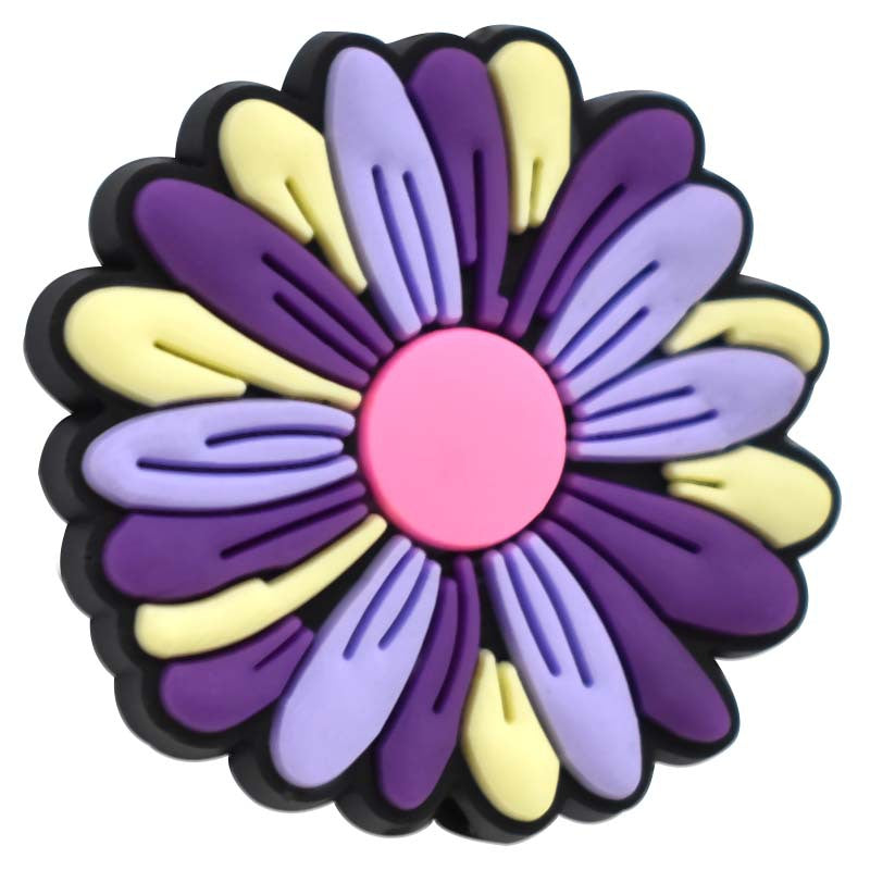 Wholesale Random 100pcs Colored Flower Shaped Focal Beads