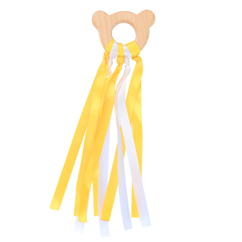 Wholesale Baby Colorful Beech Wood Baby Teether Toys