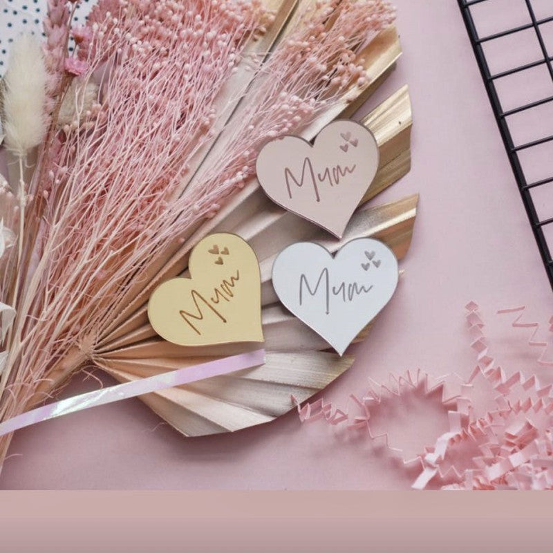 Wholesale10PCS/PACK Mother's Day Acrylic Cake Decoration