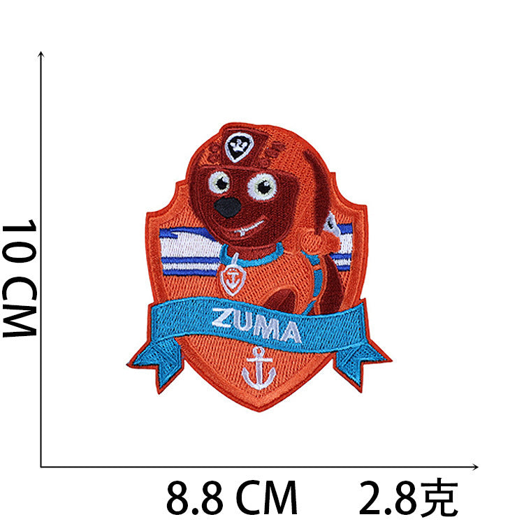Wholesale Stylish Cartoon Dog Embroidered Patches For Clothing Bags And Laptop DIY OLY Exclusive