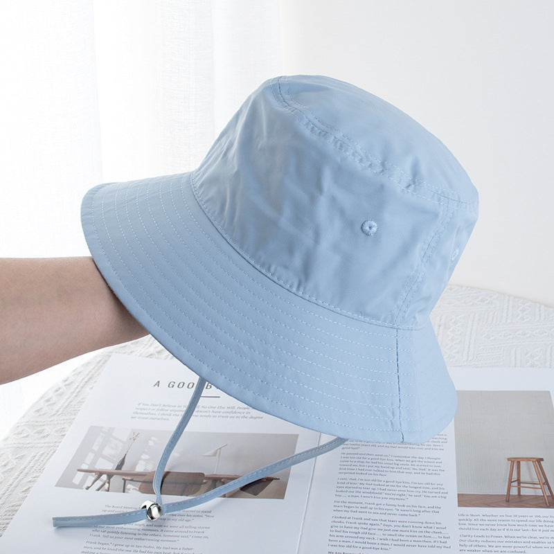 Wholesale Classic pressure line fisherman hat plain face solid color basin hat