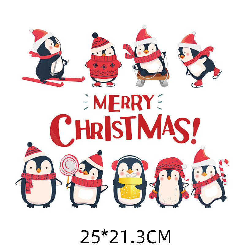 Wholesale Christmas Cartoon Heat Transfer Patterns  UV DTF Ready to Press Transfers Wraps