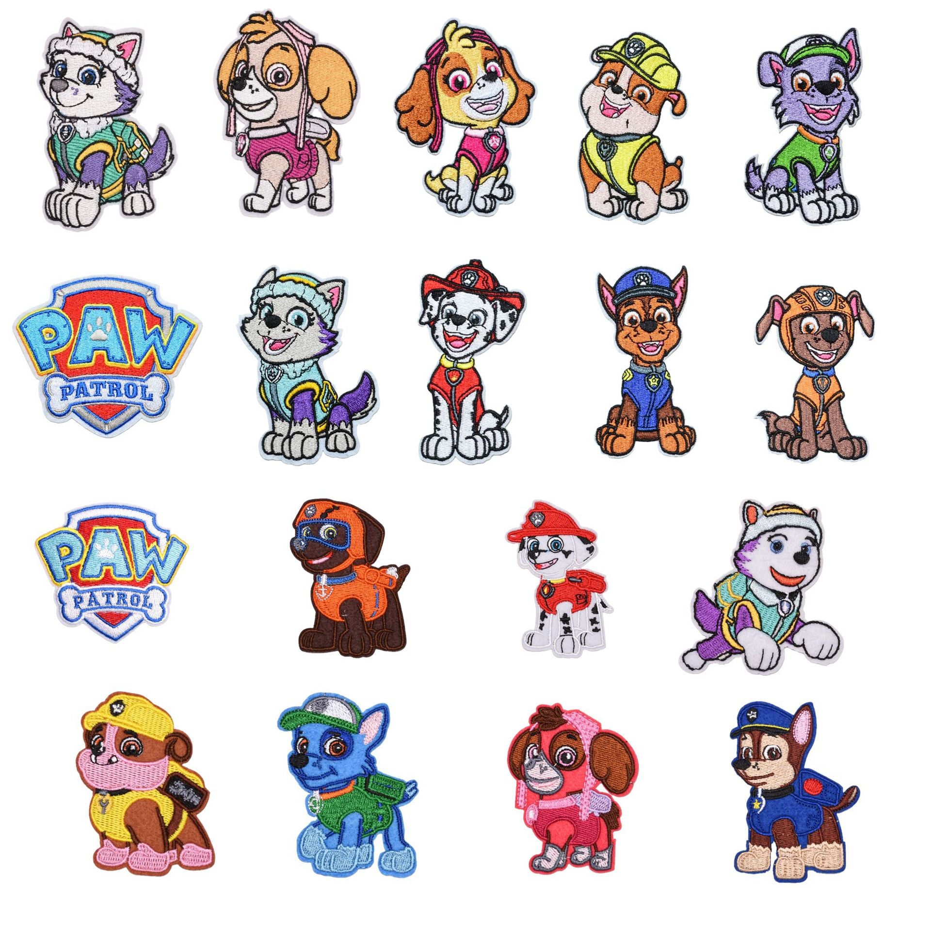 Wholesale Cute Puppy Embroidery Patches 23 Styles Cartoon Cloth Patch Set For Clothing Bags Towels Kids DIY Repair Decor Chic Fashion Accessory