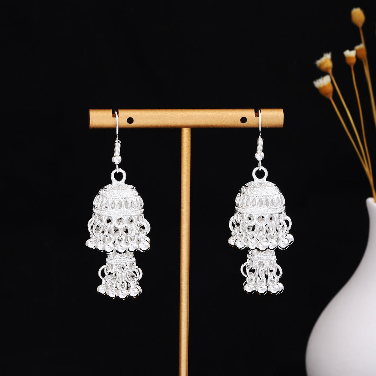 Wholesale Long tassel ethnic minority earrings