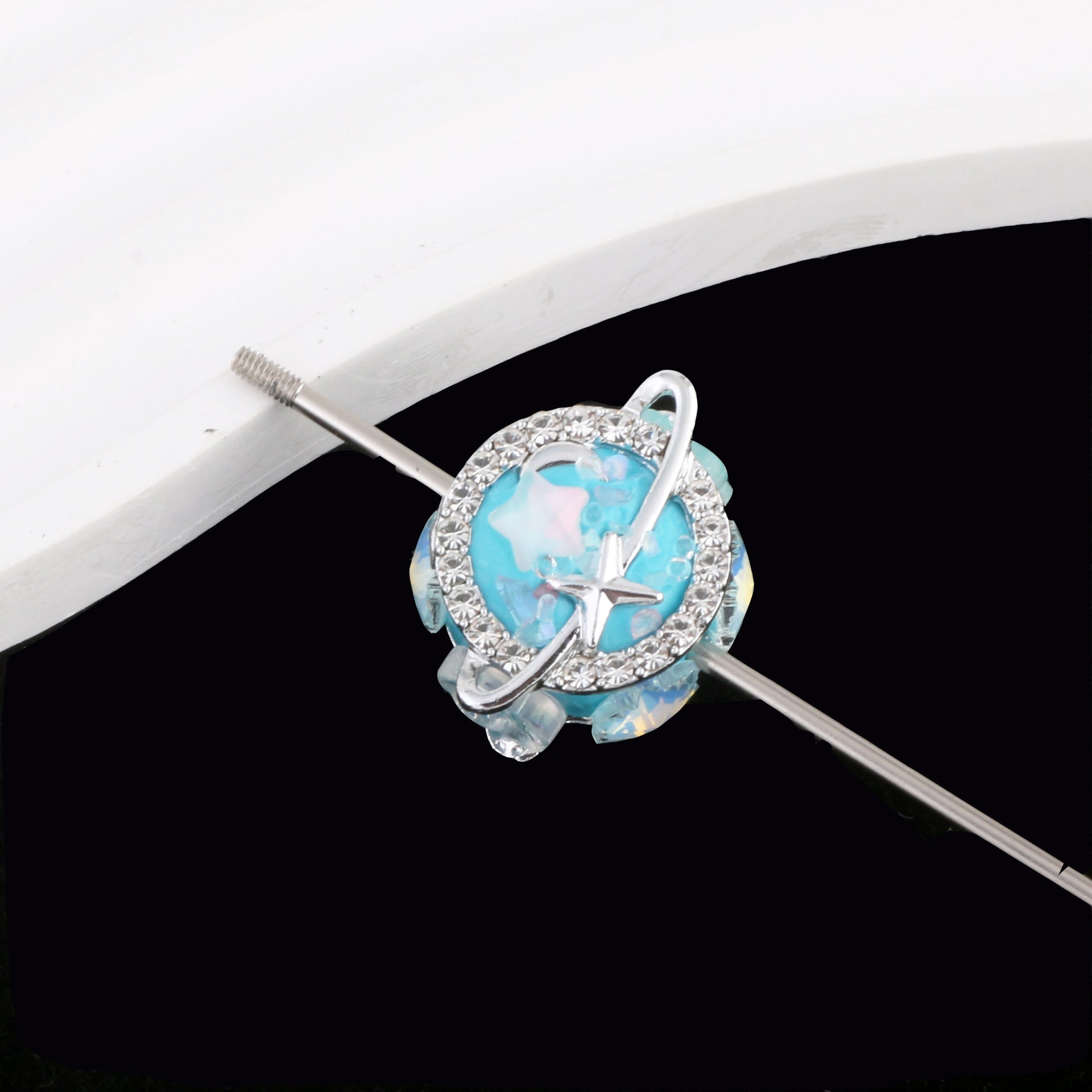 Wholesale Full Diamond Clay Balls Drill Balls Can Wear Straight Hole Beads