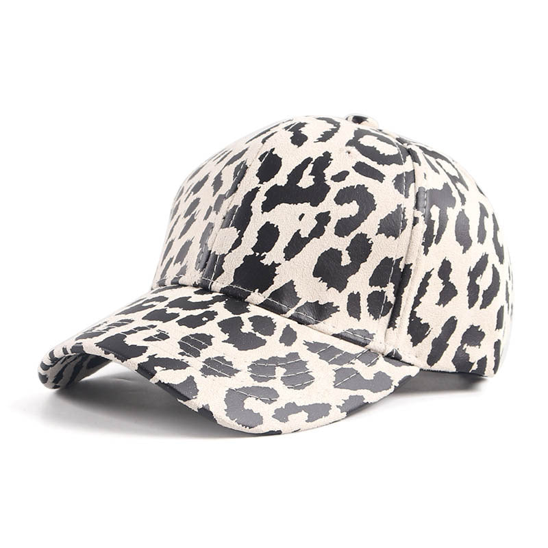 Capilla de béisbol para niños con estampado de leopardo de algodón al por mayor