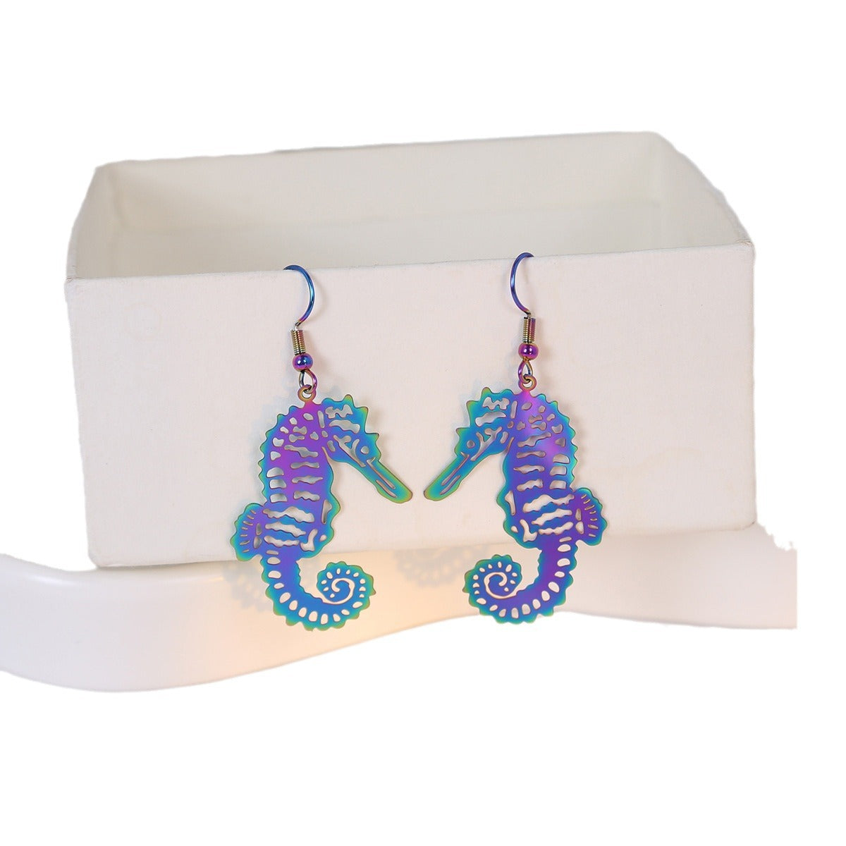 Wholesale Colorful Ocean Series Niche Colorful Shell Jellyfish Earrings