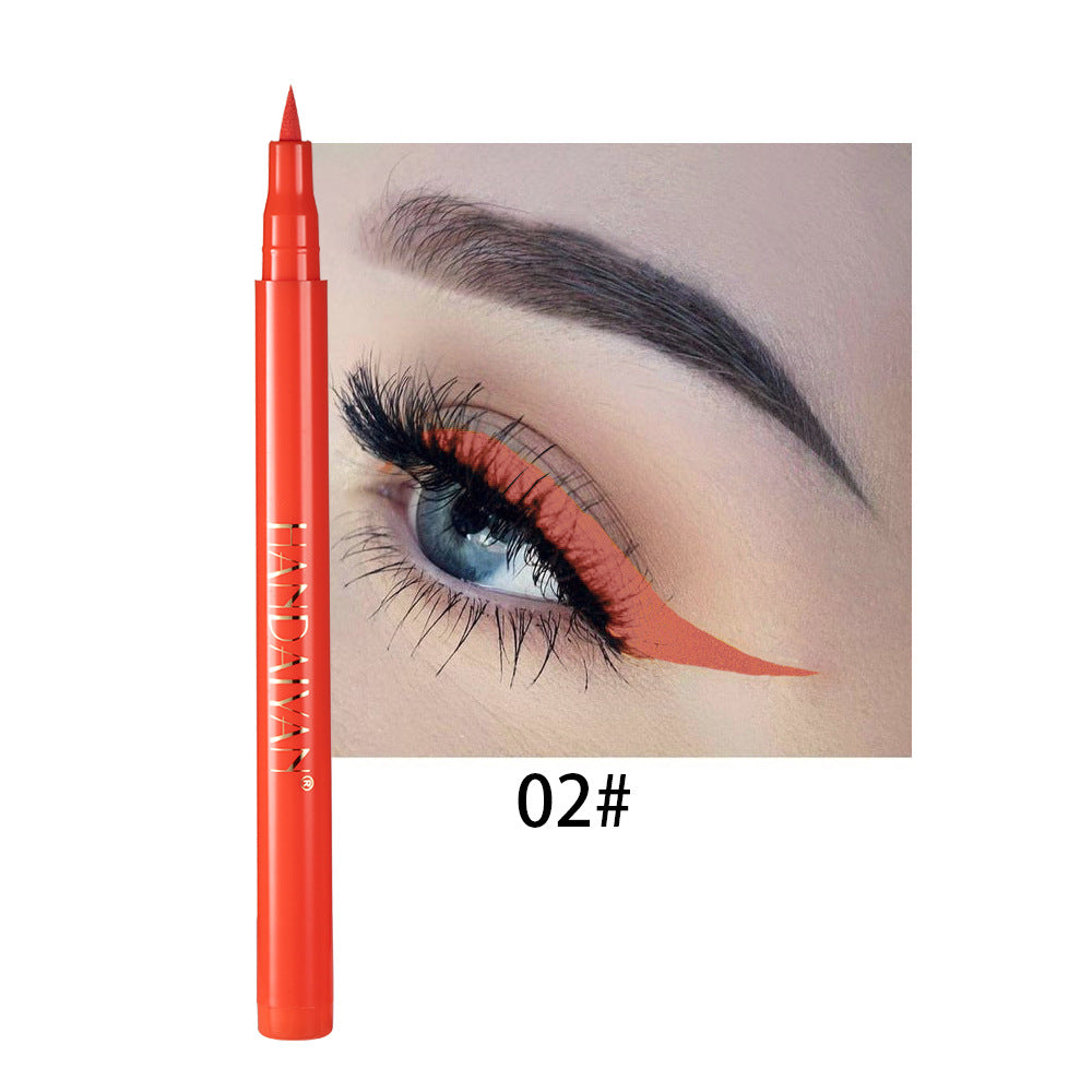 Wholesale Rainbow DIY Color Eyeliner Liquid Is Not Easy To Smudge Matte Eyeliner Pen