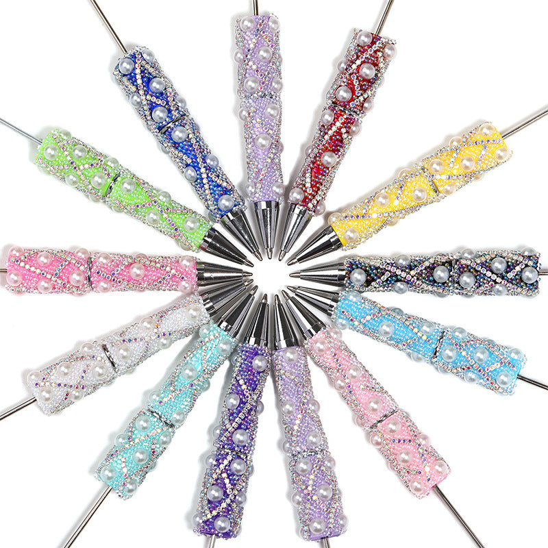 Wholesale 5pcs wholesale beadable pens DIY full diamond bead pen