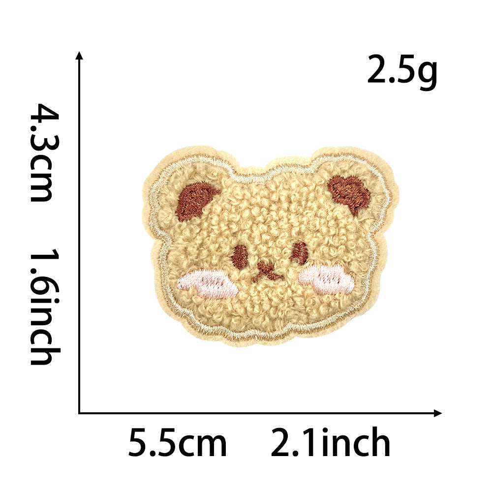 Wholesale Stylish Panda Embroidered Patch Self Adhesive Applique For Coats Trendy Fashion Accessory Boutique Gift For DIY Crafting