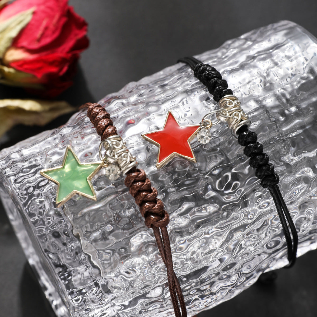 Wholesale Valentine's Day Alloy Five Pointed Star Couple Bracelets