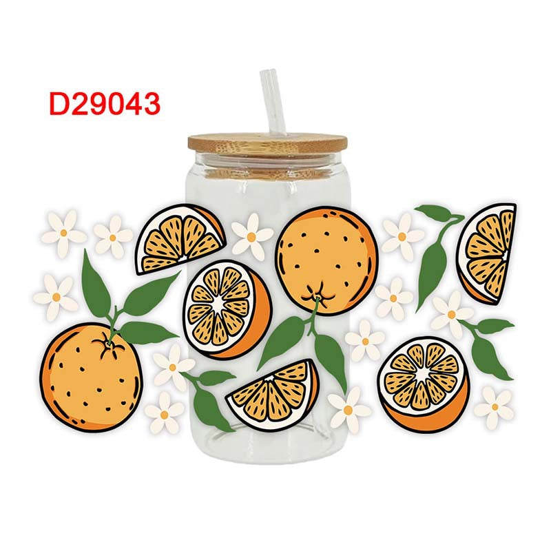 Wholesale Colorful Fruit Series 16oz Cup UV DTF Wraps