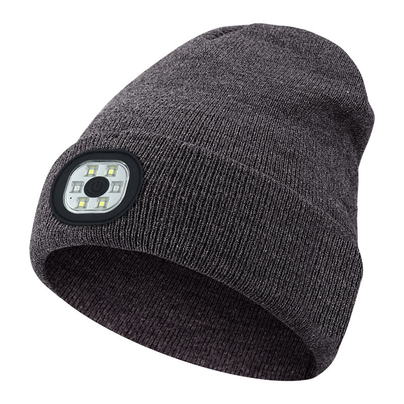 Wholesale Led Luminous Hat Warm and Cold-proof Lamp Cap