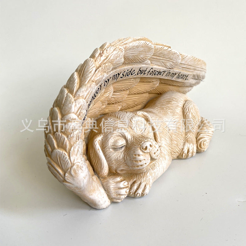 Wholesale Angel Dog Resin Ornaments