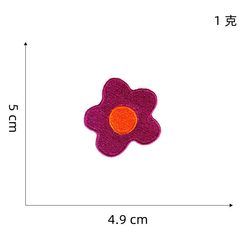 Wholesale Pink Heart Butterfly Embroidered Patch