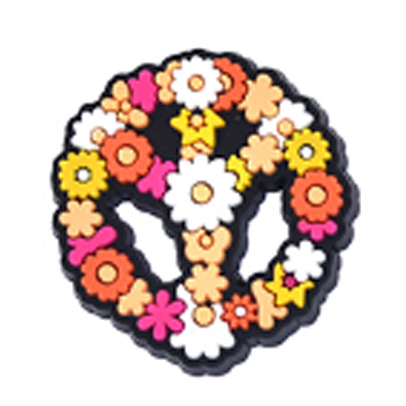 Wholesale Random 100pcs  Cartoon Love and Peace  Focal Beads