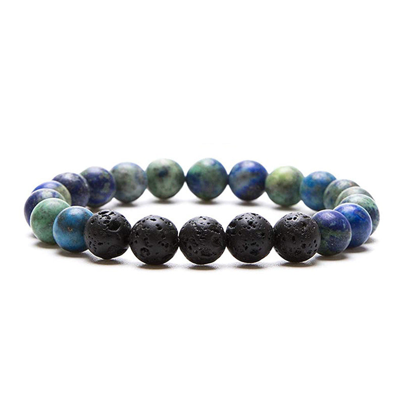 Wholesale Stretch Volcanic Stone Natural Stone Beaded Bracelet