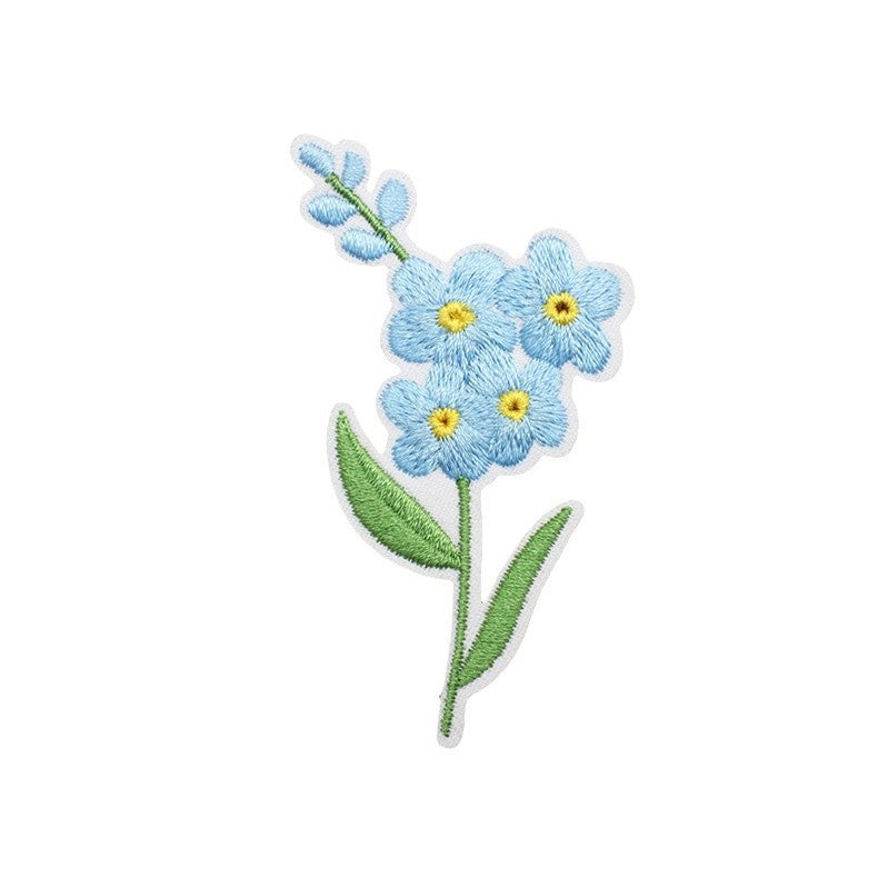 Wholesale Floral Embroidery Patch Butterfly And Bee Design Polyester Thread Clothing Decorative Accessory Everyday Gift Boutique Resale