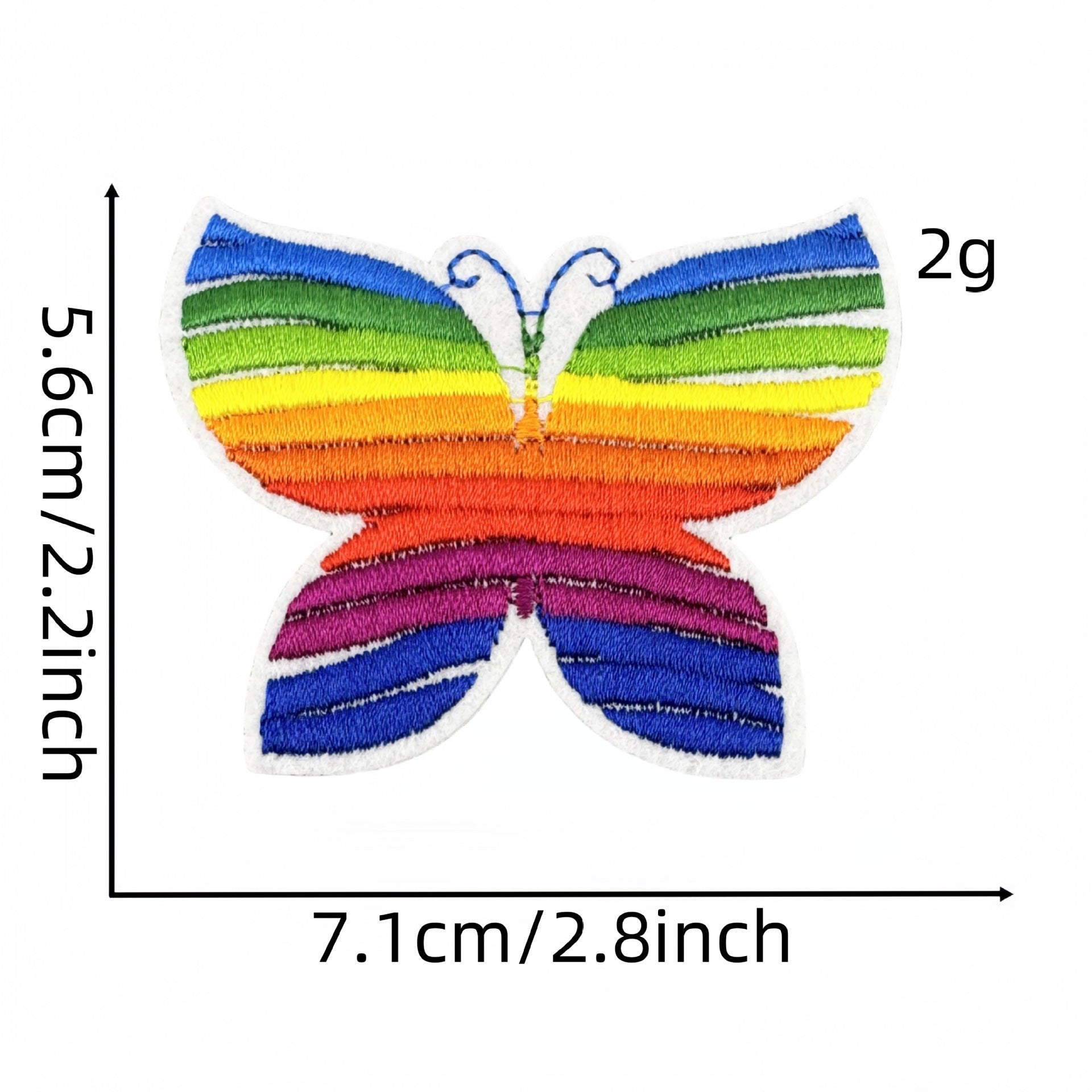 Wholesale Rainbow Embroidered patch FS