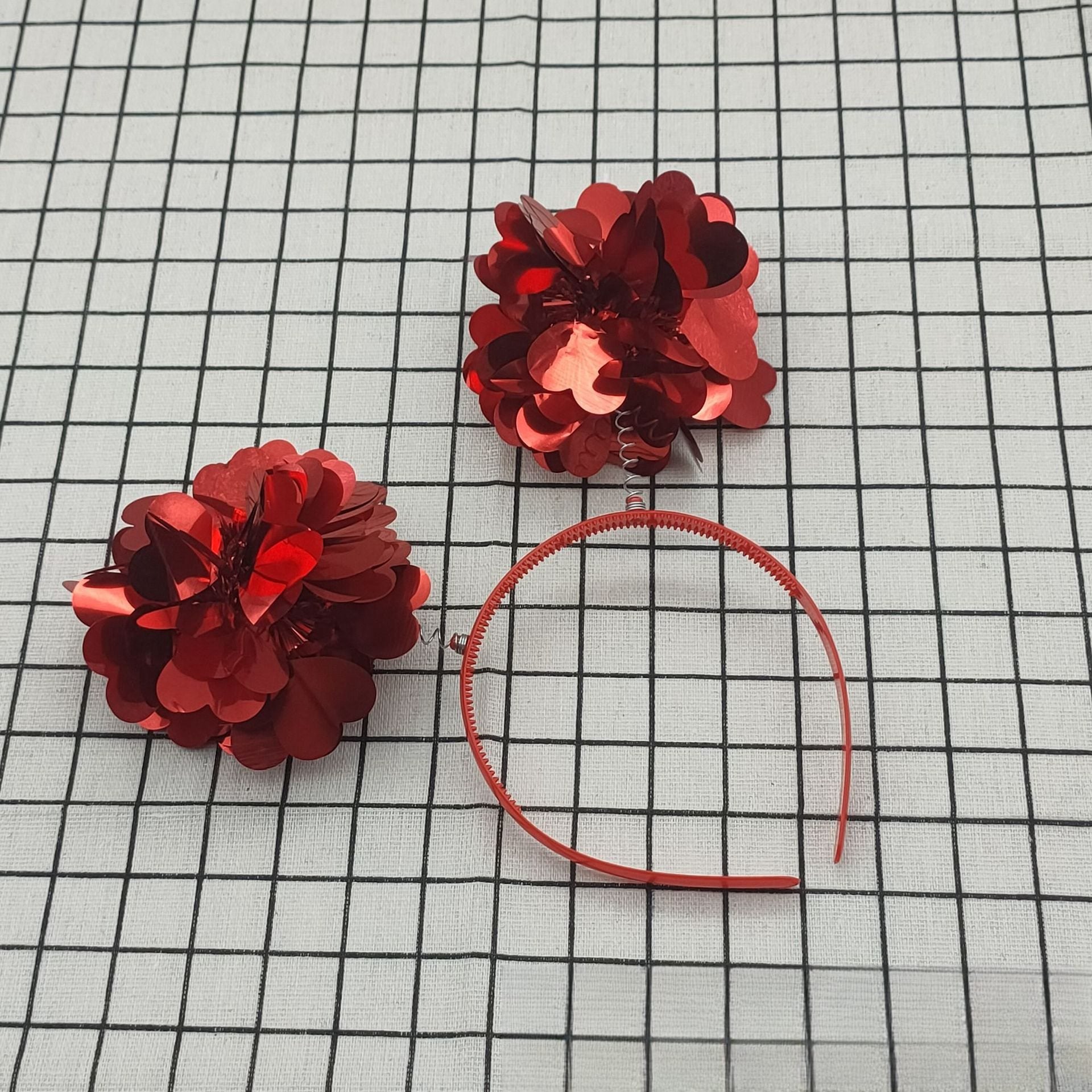 Wholesale New love valentine's day hairband creative sequins dance valentine's day hair accessories bachelor party photo decoration headband