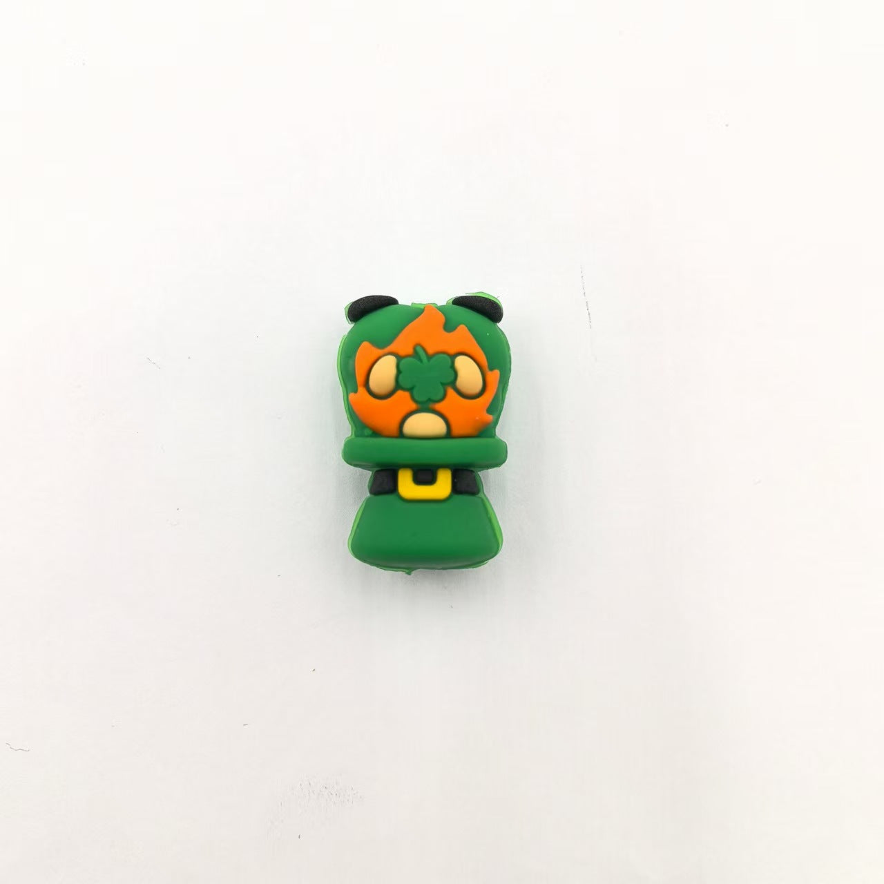 Wholesale 10pcs Green Big Nose Old Man Silicone DIY Beads