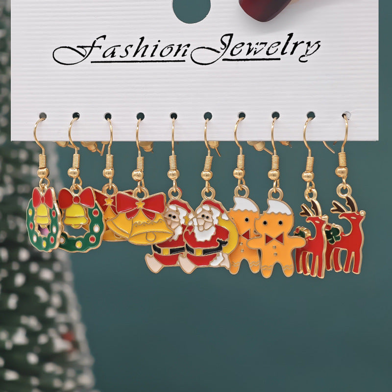 Wholesale Alloy Snowman  Gift Earrings