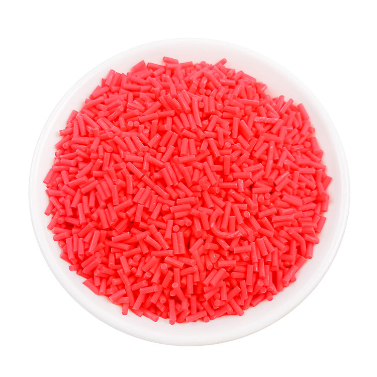 Wholesale Simulation soft clay long strip sugar granules 50 grams chocolate handmade materials