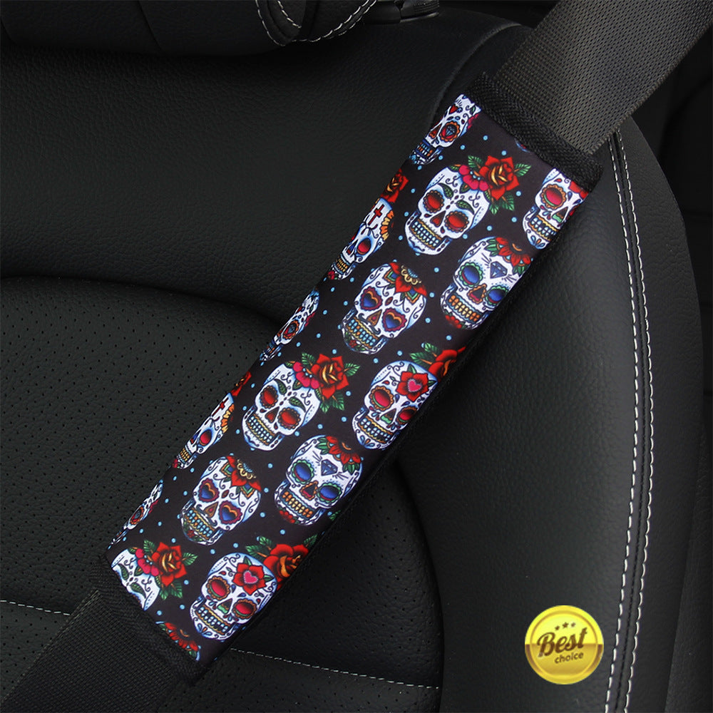 Wholesale Cow Pattern Sunflower Pattern Leopard Pattern Wetsuit Style Car Universal Seat Belt Shoulder Cover