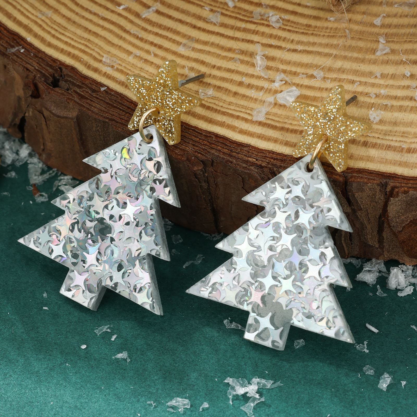 Wholesale Christmas Santa Snowman Bell Earrings For Women Zinc Alloy Party Wear Fashion Accessory