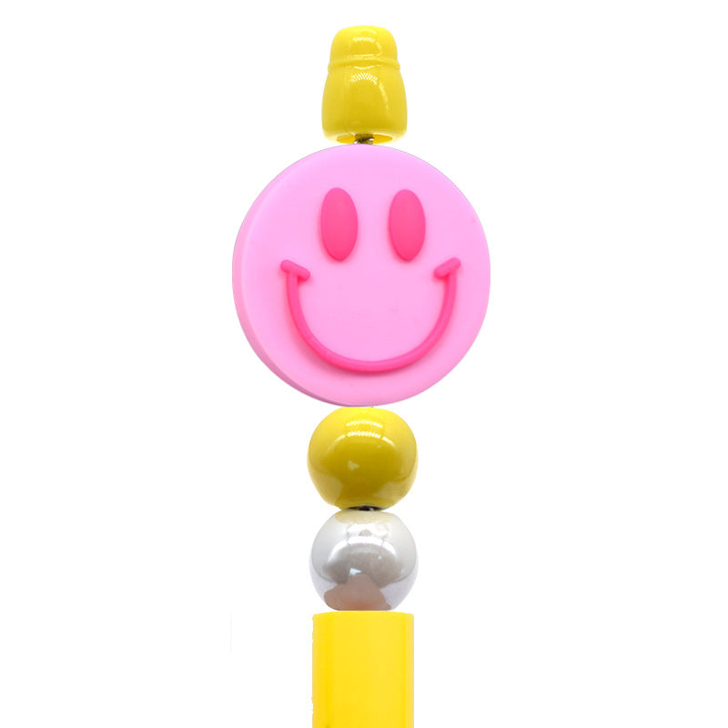 Wholesale Smiley face series cartoon flower Focal Beads