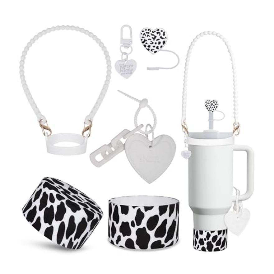 Wholesale Black Cup Set Cross Keychain 40oz Cup Accessories Set