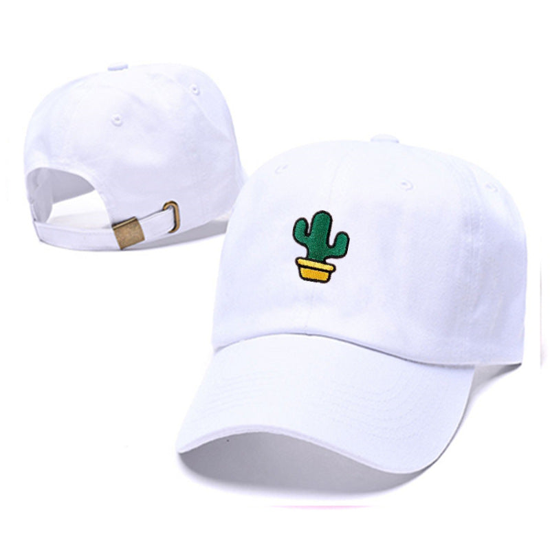 Wholesale Western Style Cute Plant Embroidery Curved Brim Baseball Cap